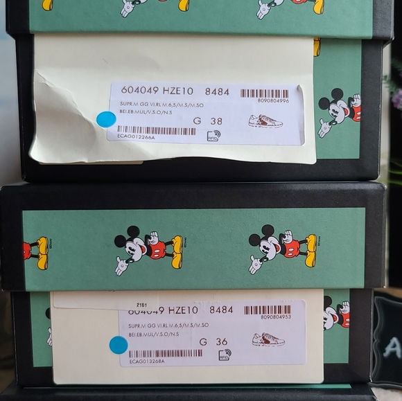 GUCCI Ace GG Supreme Canvas Sneakers With Mickey Mouse unisex - Picture 10 of 10